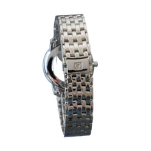 Load image into Gallery viewer, Silver watch with a metal bracelet on a gray background