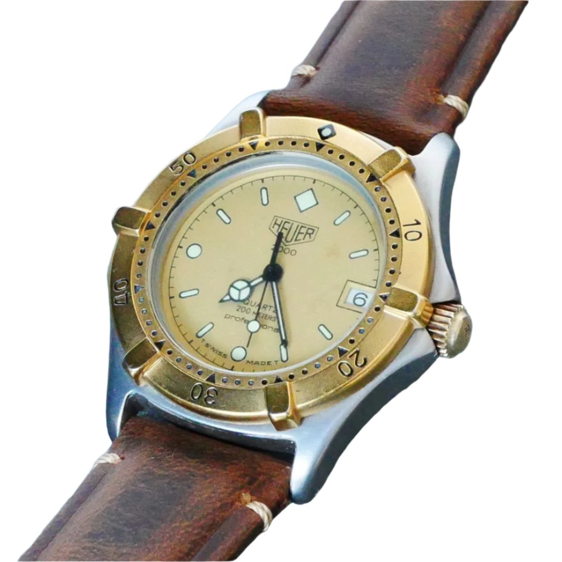 Vintage Heuer (pre–Tag Heuer), 2000, 2 tone, 34mm, Quartz Vintage Heuer (pre–Tag Heuer), 2000, 2 tone, 34mm, Quartz