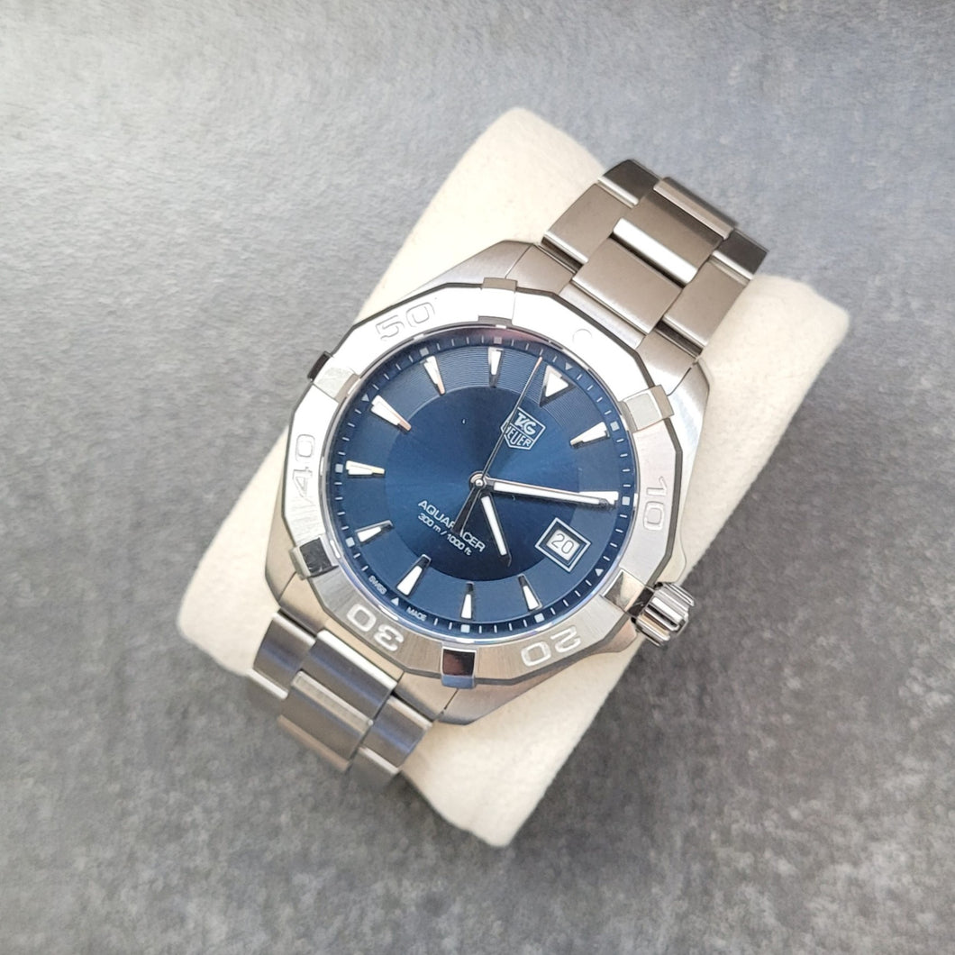 Tag Heuer, Aquaracer, 41mm, Blue dial, Quartz, excellent condition, model - WAY1112.BA0928