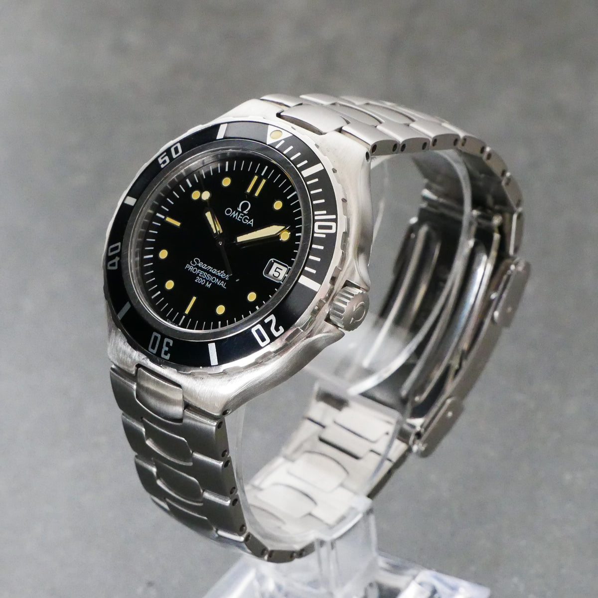 Omega Seamaster 200m (Pre-bond, vintage, Circa 1998), 36mm, Black Dial, Quartz