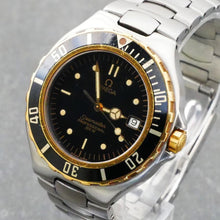 Load image into Gallery viewer, Omega Seamaster 200m (Pre-bond, vintage), 36mm, Black and Gold Dial, Quartz
