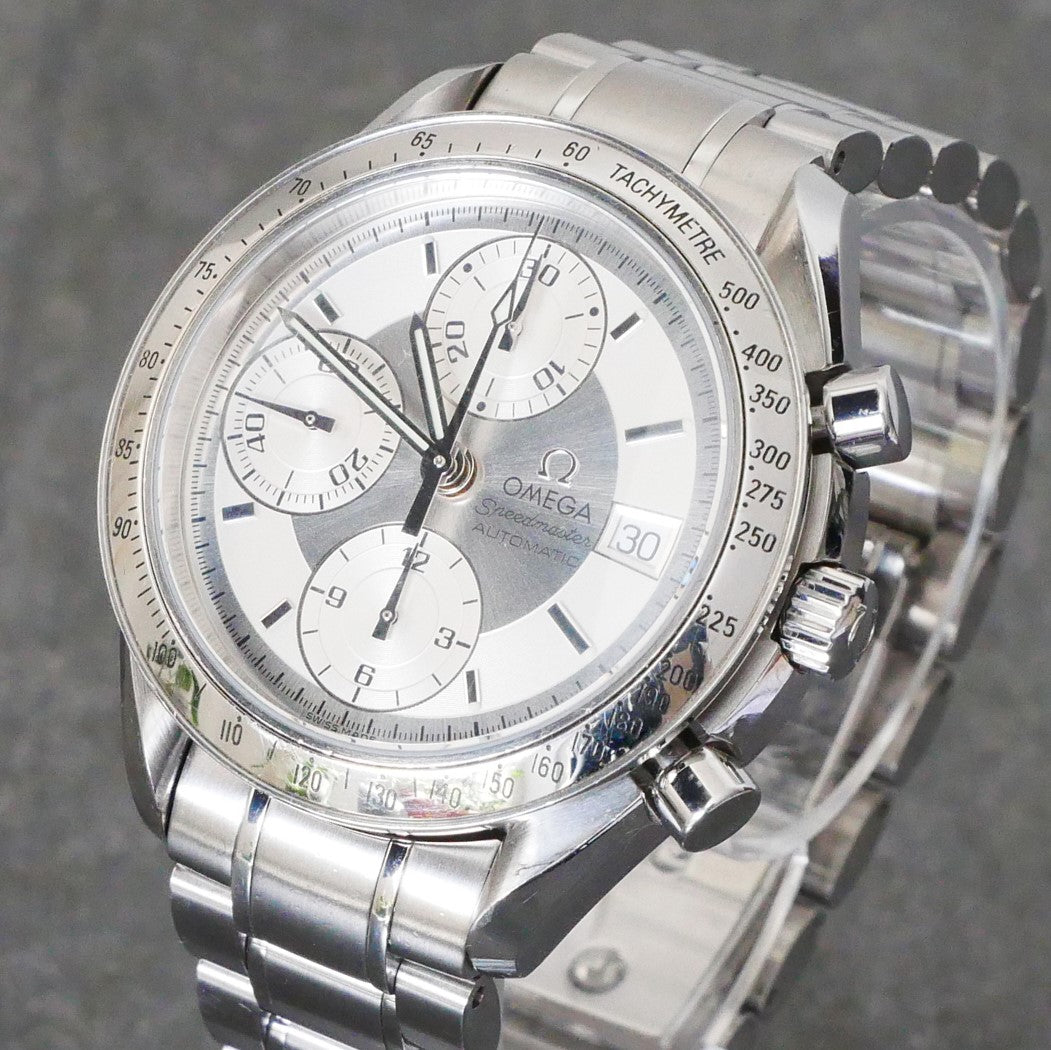 Omega Speedmaster, Automatic Chronograph, Silver dial, model 3513.30