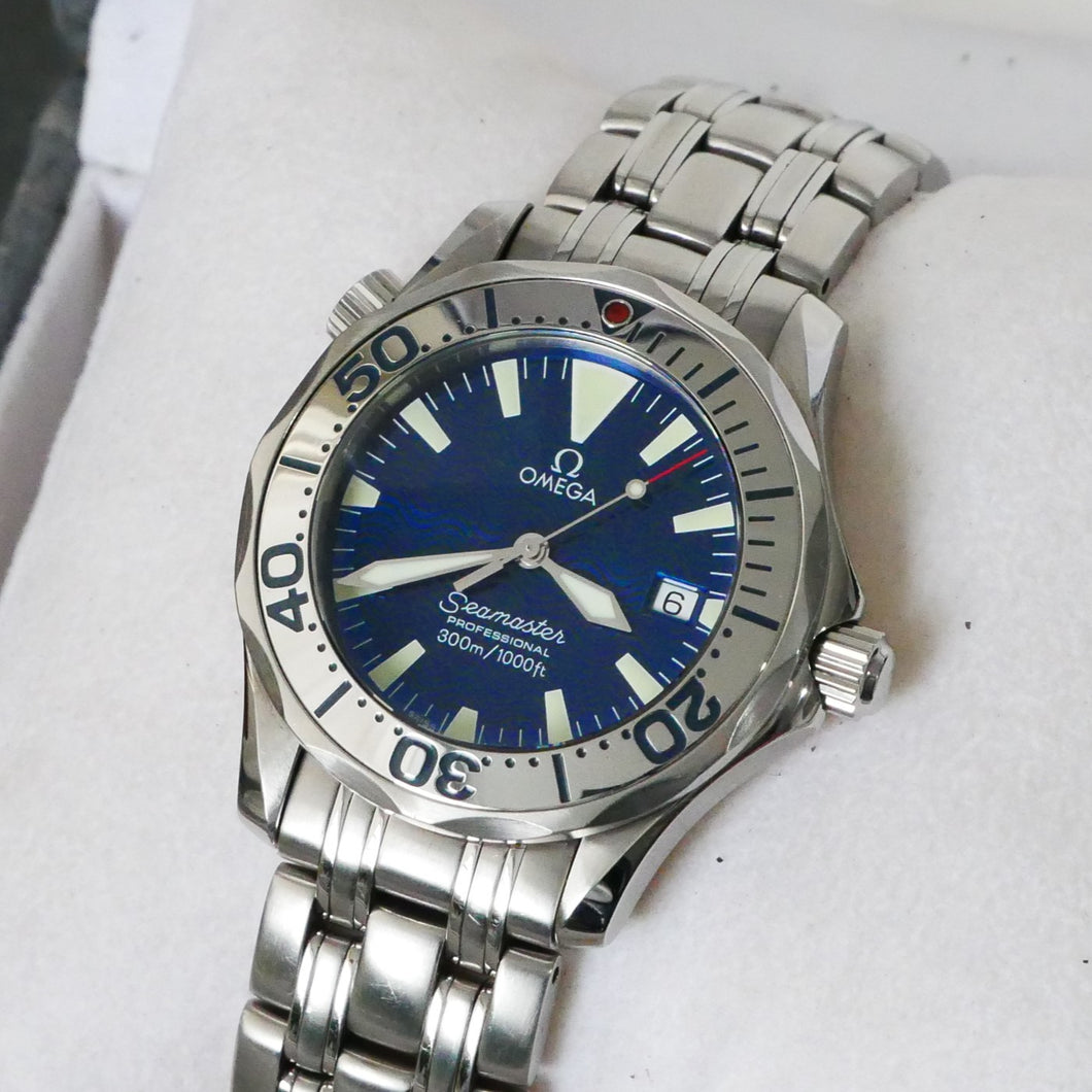 Omega Seamaster 300m, Blue dial, Quartz, 36.25mm, model - 2263.80.00