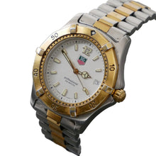 Load image into Gallery viewer, Two-tone silver and gold watch with a visible brand logo on a gray background
