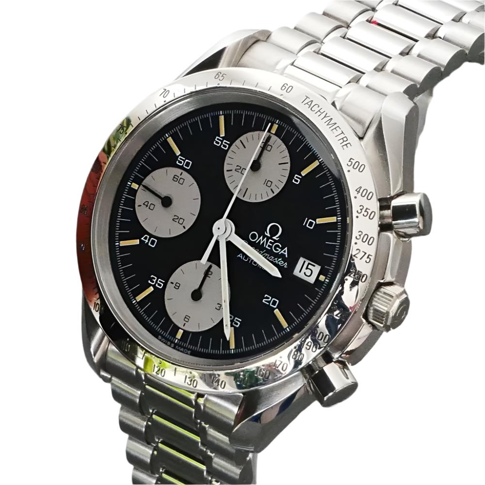 Omega Speedmaster Date, Automatic Chronograph, 39mm, Reverse Panda, Circa, model 3511.50.00 (In Stock Item)