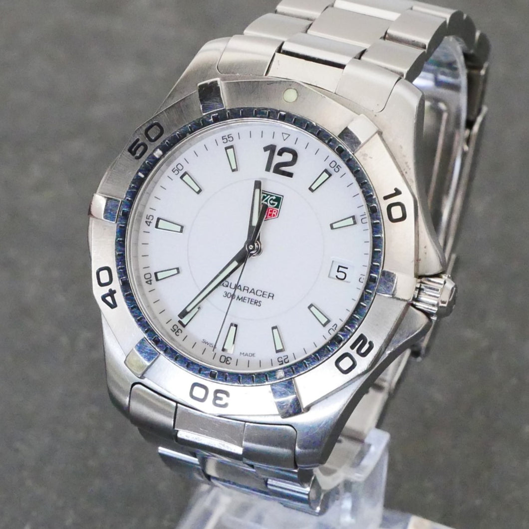 Tag Heuer, Aquaracer, 39mm, White dial, Quartz, WAF1110.BA0800