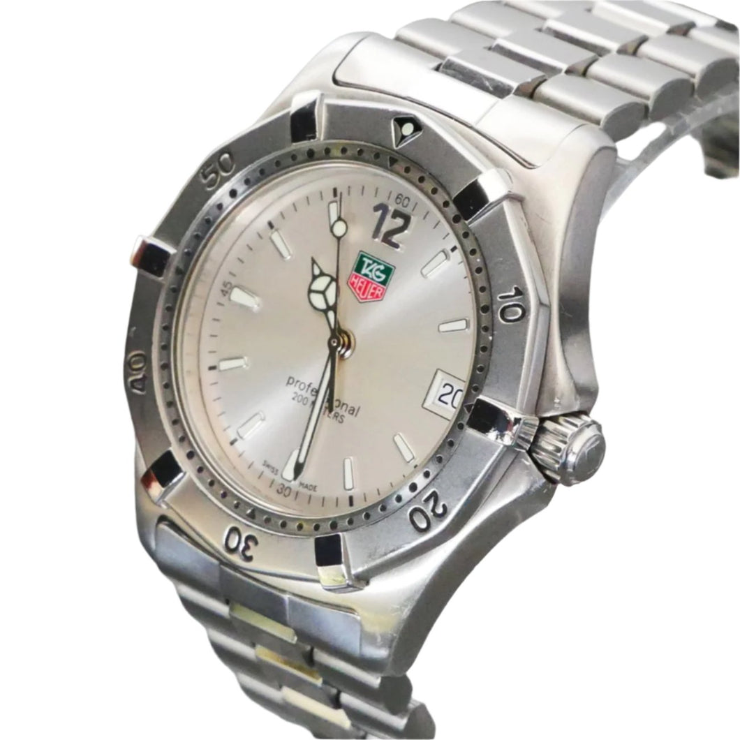 Tag Heuer 2000 Professional, Silver dial, Quartz, 38mm, model WK1112 (In Stock Item)