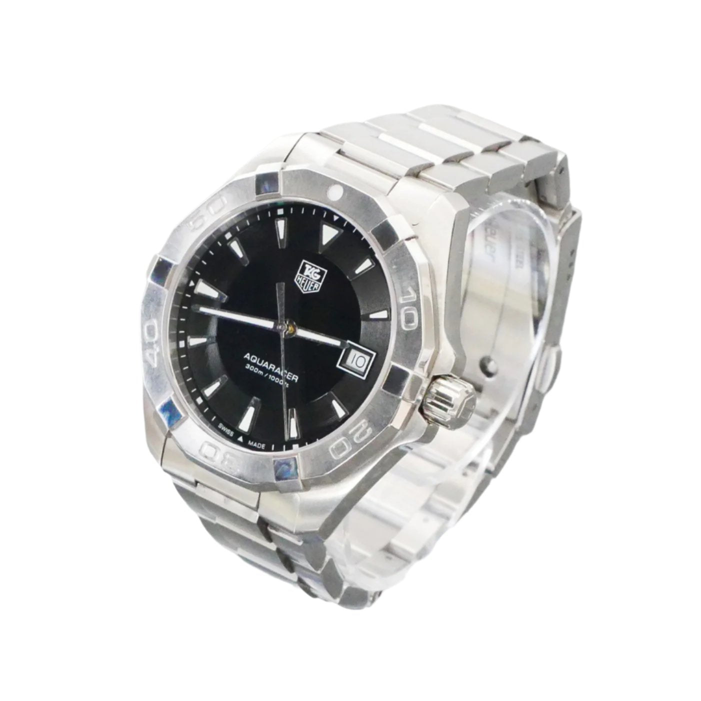 Tag Heuer, Aquaracer, 41mm, Black dial, Quartz, Model WAY1110