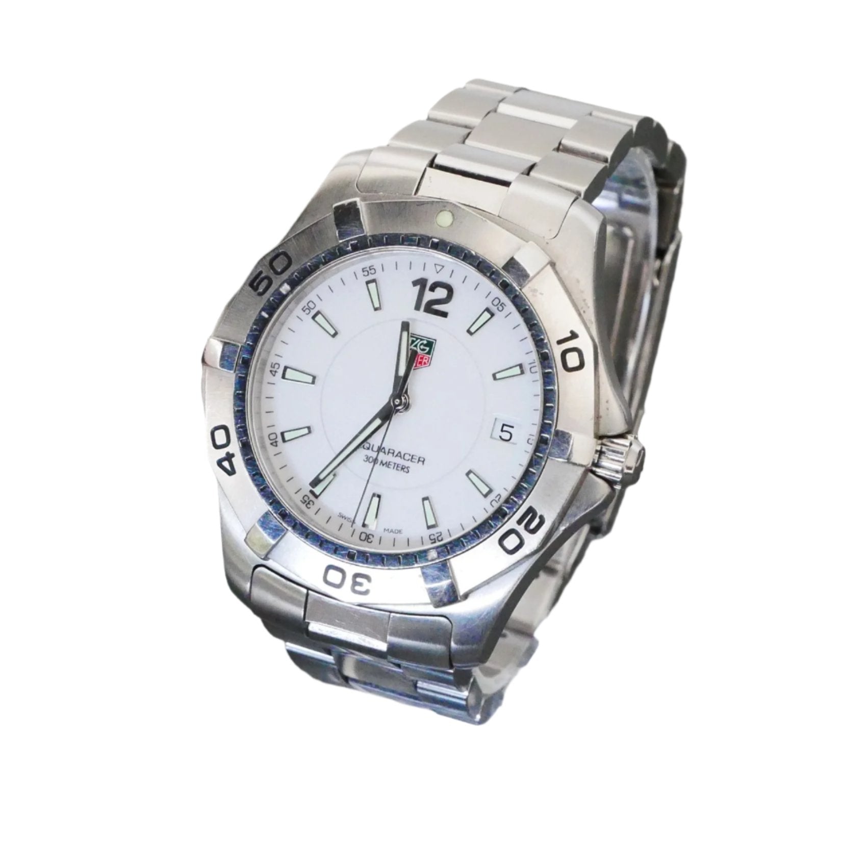 Tag Heuer, Aquaracer, 39mm, White dial, Quartz, (In
