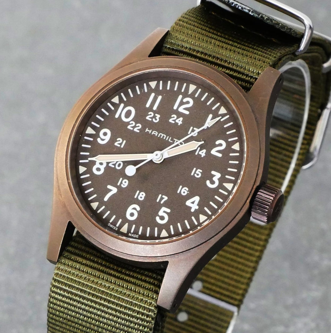 Hamilton, Khaki Field, Mechanical, Green dial, 38mm, H694490