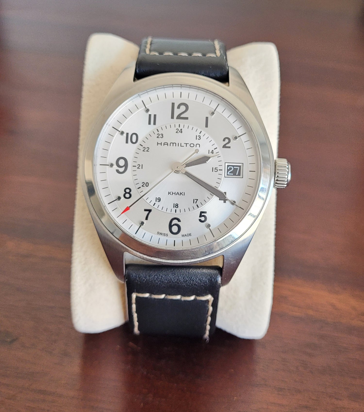 Hamilton, Khaki Field Quartz, 40mm, Silver dial, model H685510
