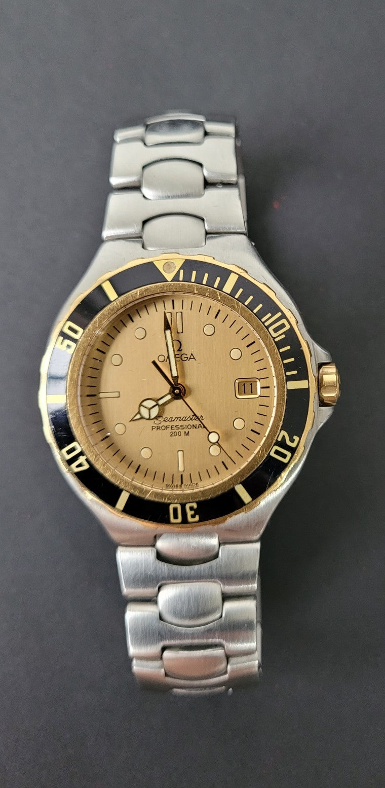 Vintage Omega 200m (Pre-bond) Champagne dial