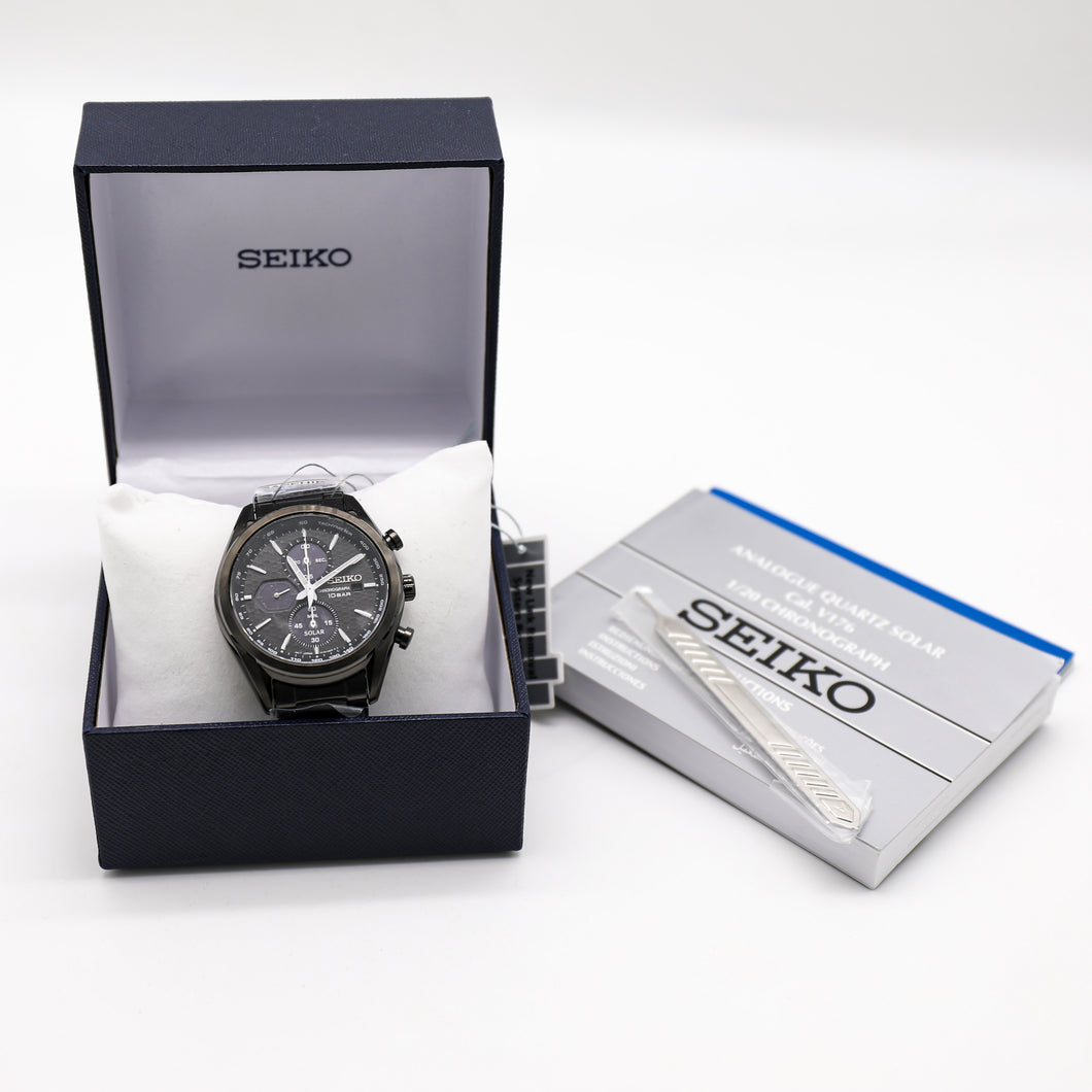 Seiko SSC773P1 Prospex Solar Full Black Chronograph Mens Watch